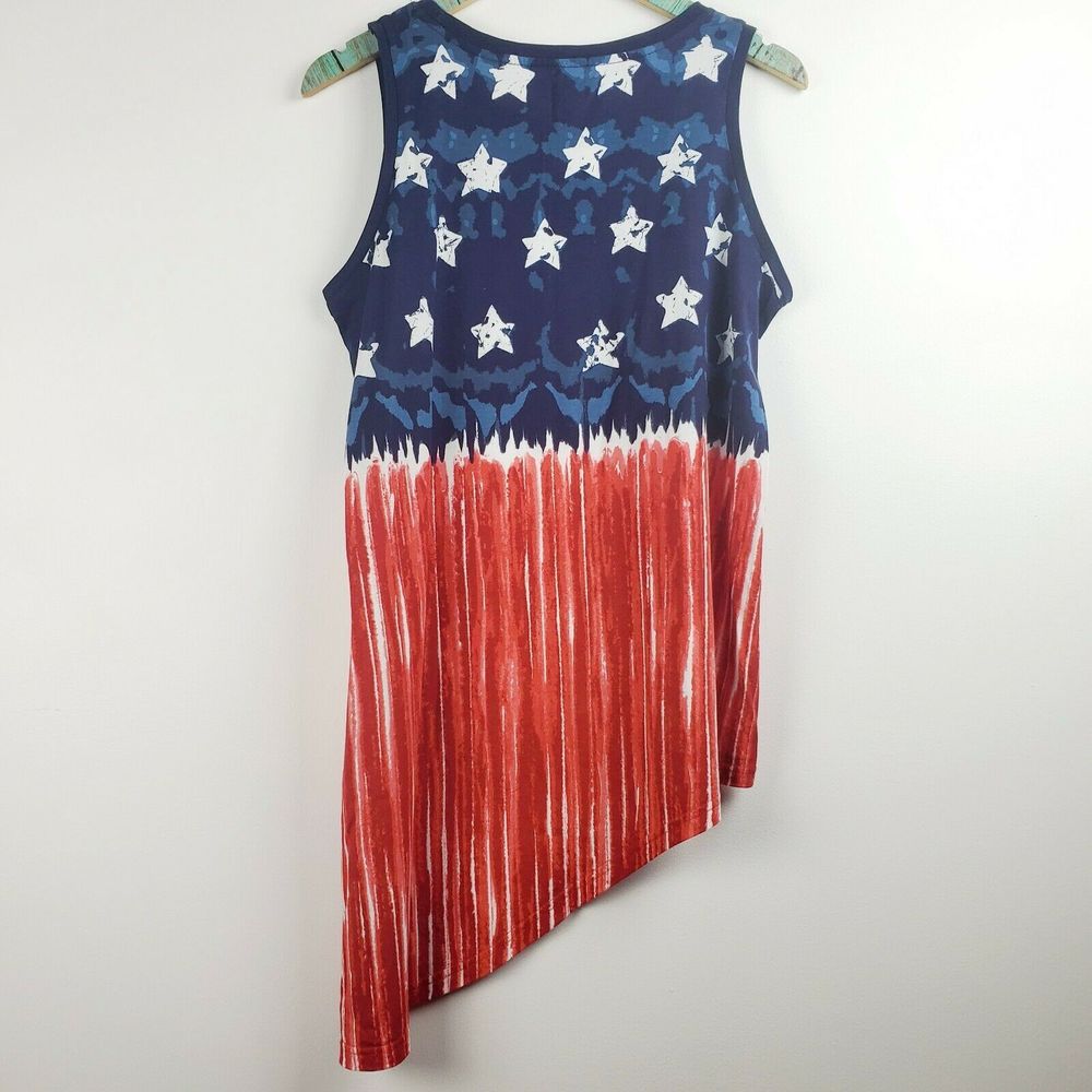 Casey Key USA Flag Tank Top Size S EUC - Picture 4 of 5